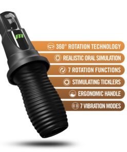 3RD Base Vibrating Rotating Masturbator