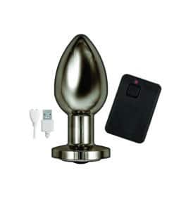 Ass Sation Remote Vibrating Butt Plug Black