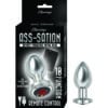 Ass Sation Remote Vibrating Butt Plug Silver