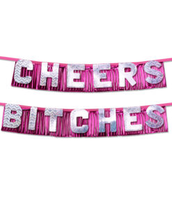 Bachelorette Party Favors Cheers Bitches Party Banner