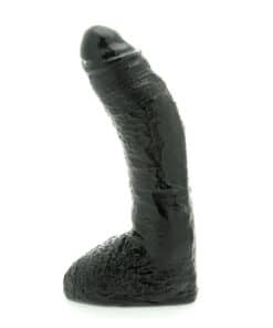 Basix 10 Inch Fat Boy Black Dildo