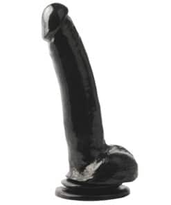 Basix 9 Inch Dong With Suction Cup Thicky Black