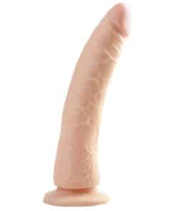 Basix Slim 7 Inch With Suction Cup Flesh Dildo