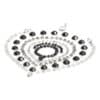 Bijoux Indiscrets Flamboyant Rhinestone Jewellery Black Silver