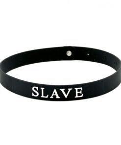 Black Silicone Slave Collar