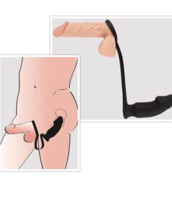 Black Velvets Vibrating Anal Plug And Cock Ring