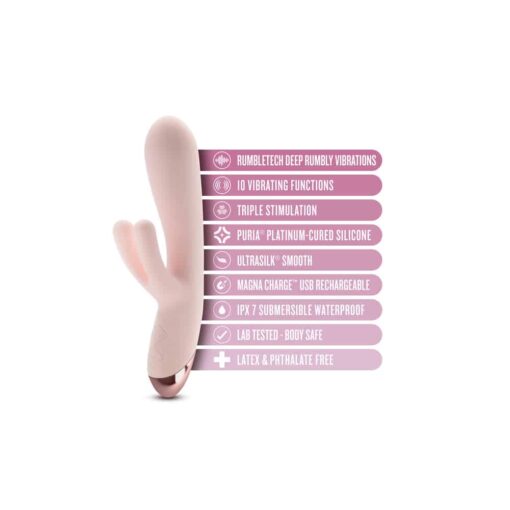 Blush Elora Pink Triple Stimulation Vibe