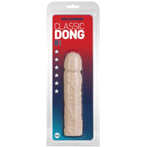 Classic Dong 8 Inches Flesh Pink