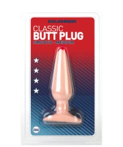 Classic Smooth Butt Plug Medium Flesh Pink
