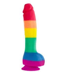 Colours Pride Edition 8 Inch Realistic Silicone Dildo With Balls