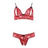 Cottelli Bra Set Open Cup and Crotchless Set