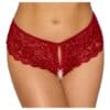 Cottelli Crotchless Panty Red