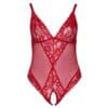 Cottelli Curves Crotchless Body Red