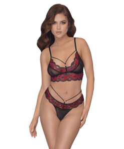 Cottelli Matching Lace Bra And String
