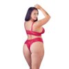 Cottelli Plus Size Red Lace Bra And Briefs