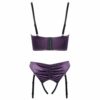 Cottelli Satin Quarter Cup Bra Set