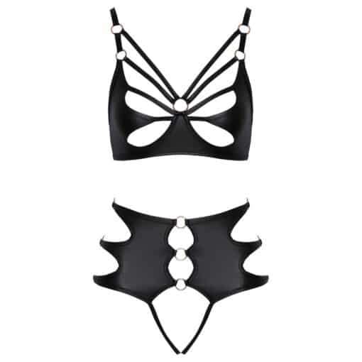 Crotchless Bondage Bra Set