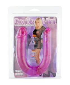 Double Mini Twin Head Jelly Penis Dildo