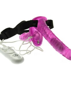 Duo Vibrating Strap On Vibrating Dongs