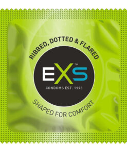 EXS Comfy Fit Ribbed and Dotted Condoms 12 Pack