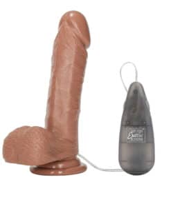 Emperor 6 Inch Life Like Vibrator Flesh Brown