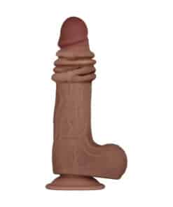 Evolved Real Flex Skin Poseable  Inch Dildo Flesh Brown