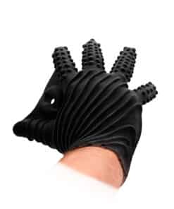 Fist It Black Textured Masturbation Glove