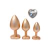 Gleaming Love Pearl Gold Butt Plug Set