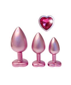 Gleaming Love Pearl Pink Butt Plug Set