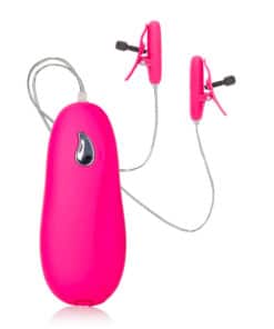 Heated Vibrating Nipple Teasers Pink