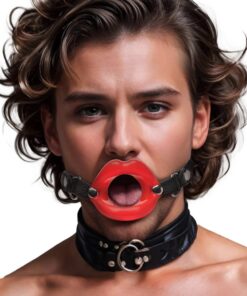 Juicy Lips Silicone Open Mouth Gag