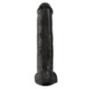 King Cock 15 Inch Cock with Balls Black