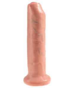 King Cock 7 Inch Flesh Uncut Cock Dildo