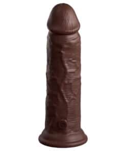 King Cock Elite 8 Inch Dual Density Cock Flesh Brown