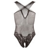 Lace Body Suit With Open Crotch