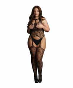 Le Desir Lace Suspender Bodystocking UK 14 to 20