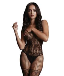 Le Desir Lace and Fishnet Bodystocking UK 6 to 14