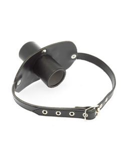 Leather Gag With Urine Tube