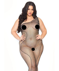 Leg Avenue Crystalized Bodystocking Plus Size UK 14 to 18