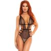 Leg Avenue Fishnet Strappy Gstring Teddy