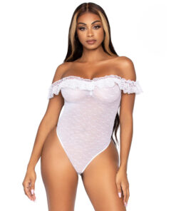 Leg Avenue Off the Shoulder Teddy UK 6 to 12