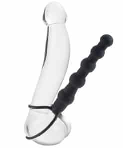 Love Rider Beaded Dual Black Penetrator