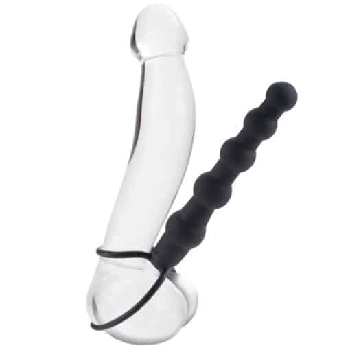 Love Rider Beaded Dual Black Penetrator