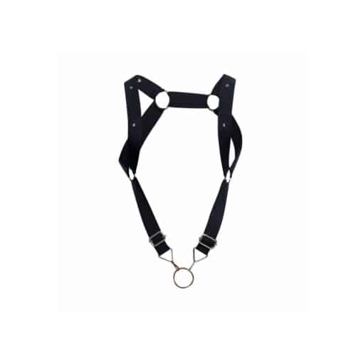 Male Basics Dngeon Straight Back Harness With Cockring