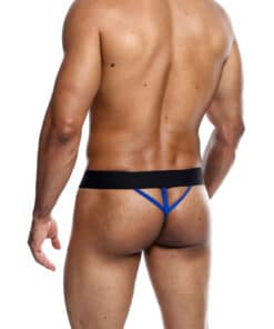 Male Basics Neon Thong Blue