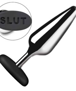 Master Series Butt Slut Metal and Silicone Butt Plug