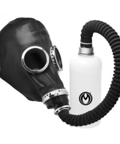 Master Series Dark Inhaler Gas Mask with Bottle