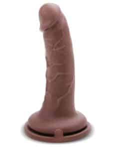 Me You Us Bulbous Head Ultra Cock 6 Inch Dildo Flesh Brown