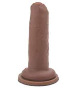 Me You Us Uncut Ultra Cock 6 Inch Dildo Flesh Brown