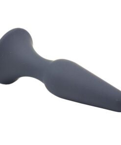 Medium Classic Black Silicone Butt Plug